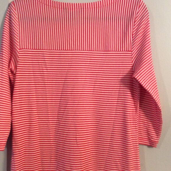 Tommy Hilfiger Large L womens stretch striped tunic top Nice - Picture 6 of 6